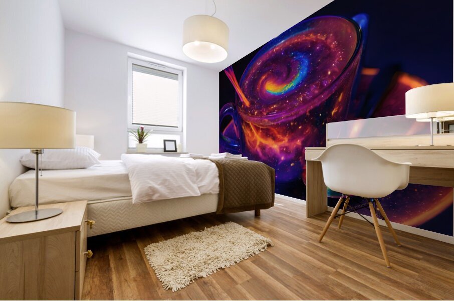  Cosmic Coffee Mug By ISHISH Mural print