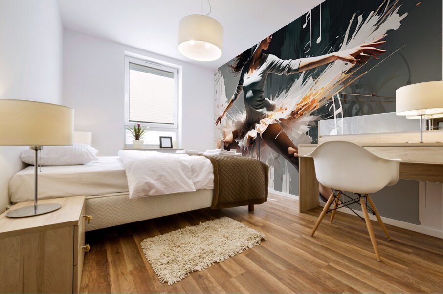 Hooded Ballerina By ISHISH Mural print