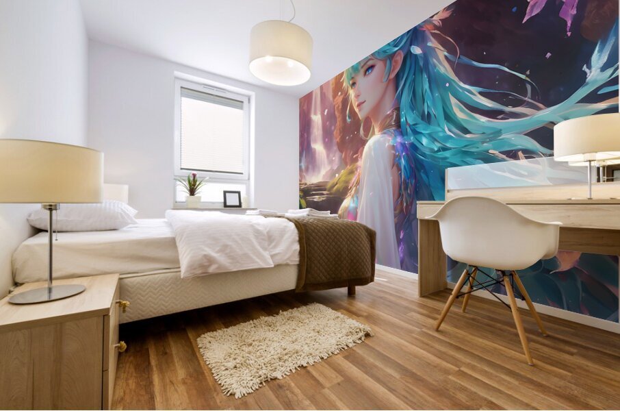 Spirit Girl By ISHISH Mural print