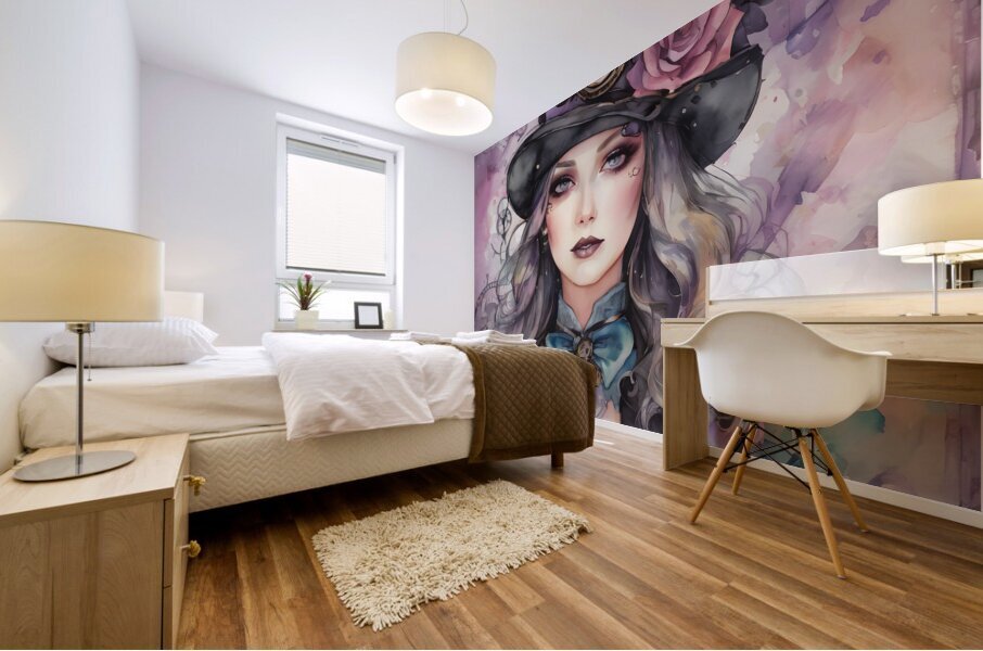 Lady Dreamy By ISHISH Mural print
