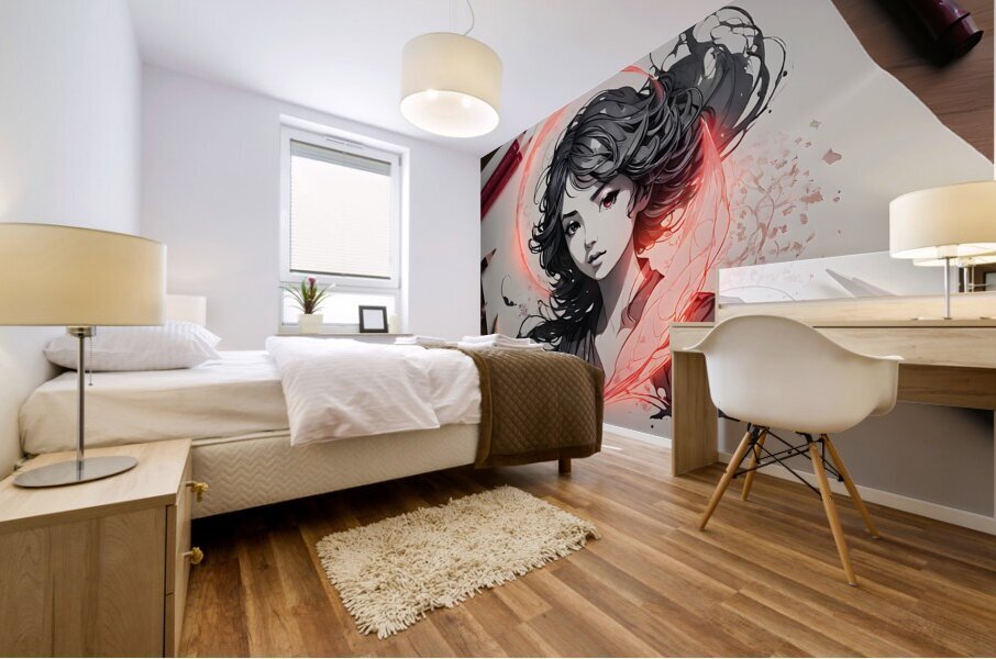 Magical Young Lady By ISHISH Mural print