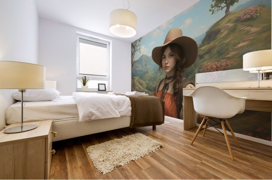 Traveler From an Antique Land By ISHISH Mural print