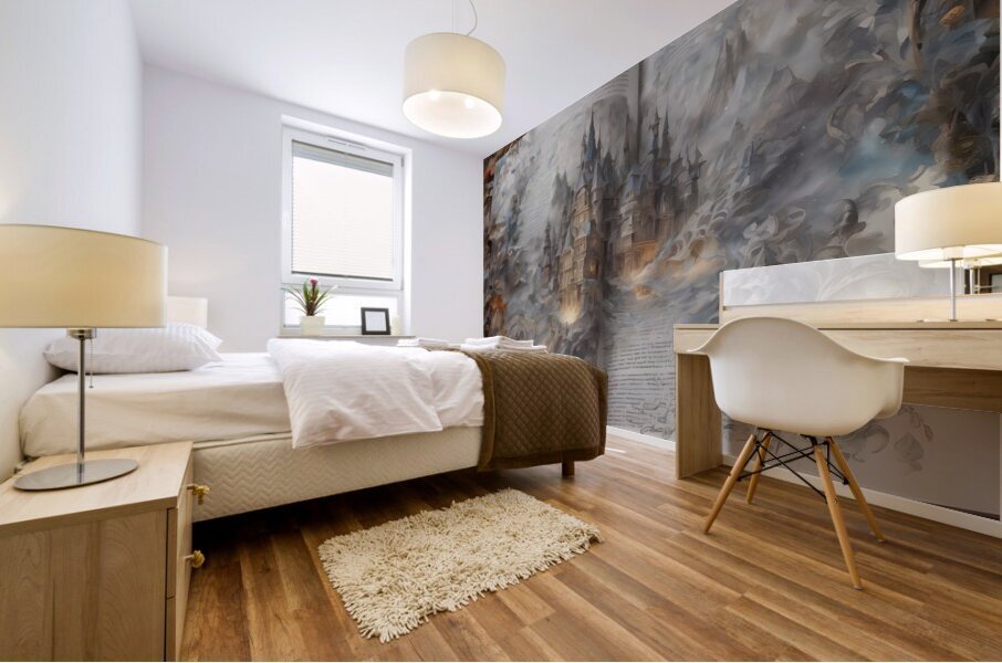 Fabled Castle Book By ISHISH Mural print