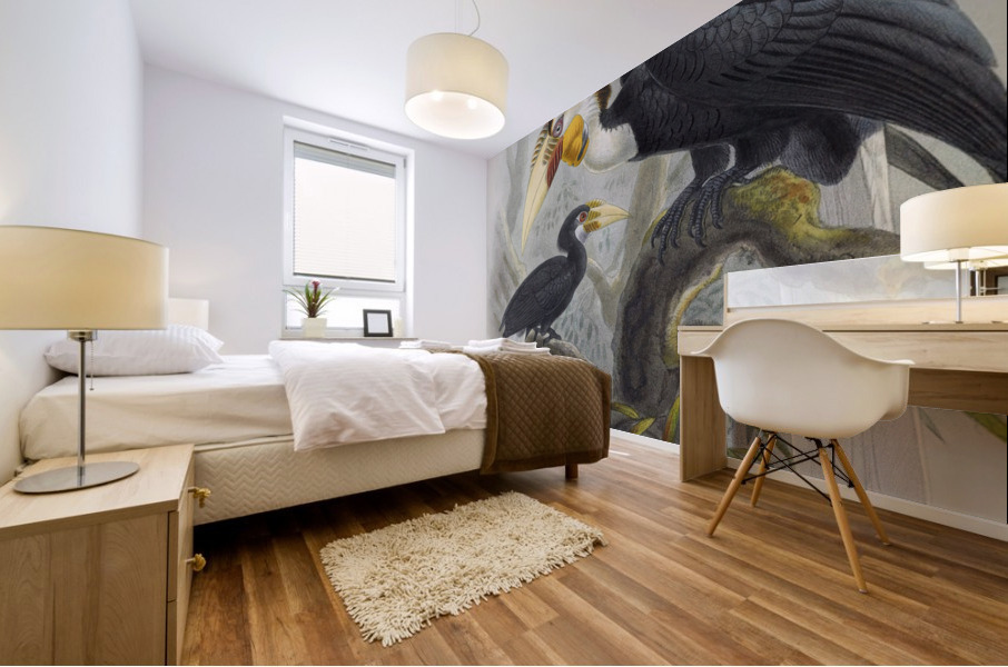 Rhytidoceros undulatus 1882 Mural print