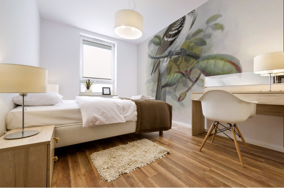 Tockus camurus 1882 Mural print