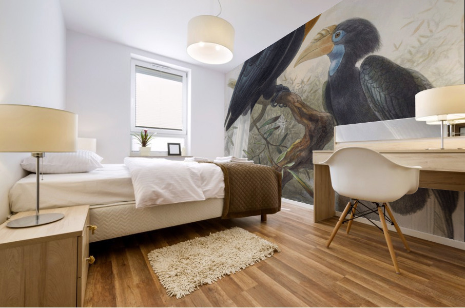 Rhytidoceros plicatus 1882 Mural print