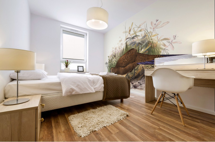 Polyplectron chalcurum. 1872 Mural print