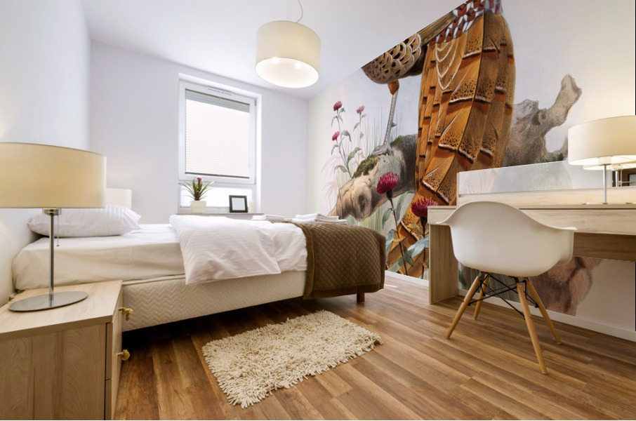 Phasianus Soemmerringi var scintillans. 1872 Mural print