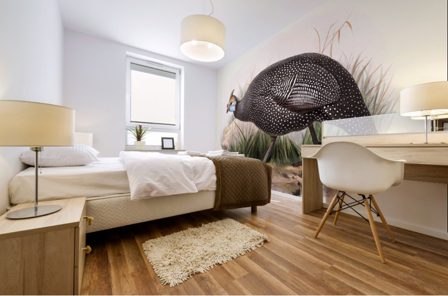 Numida ptilorhyncha. 1872 Mural print