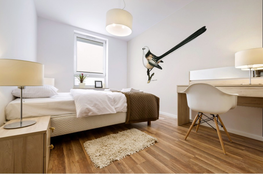 Aegithalus caudatus Long-tailed tit Mural print