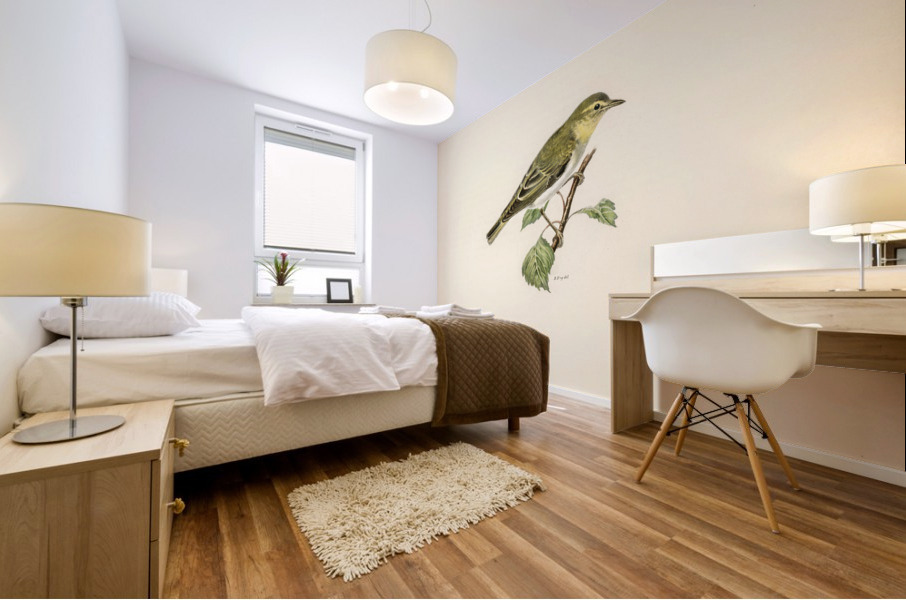 Wood Warbler Phylloscopus sibilatrix Mural print