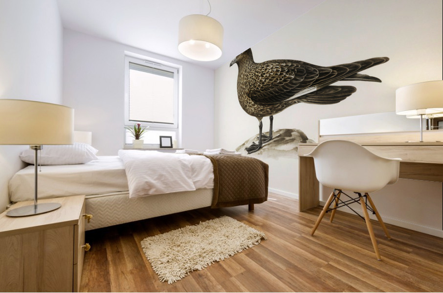 Great skua Stercorarius skua Mural print