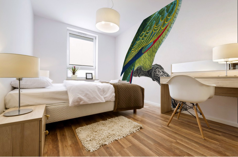 Red-and-blue amazon  Mural print