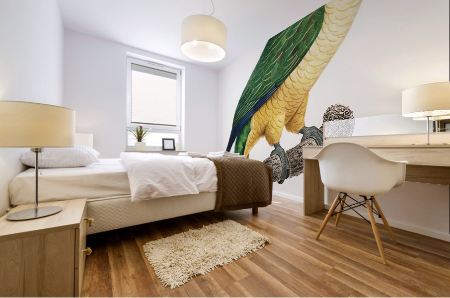 Buru green parrot  Mural print