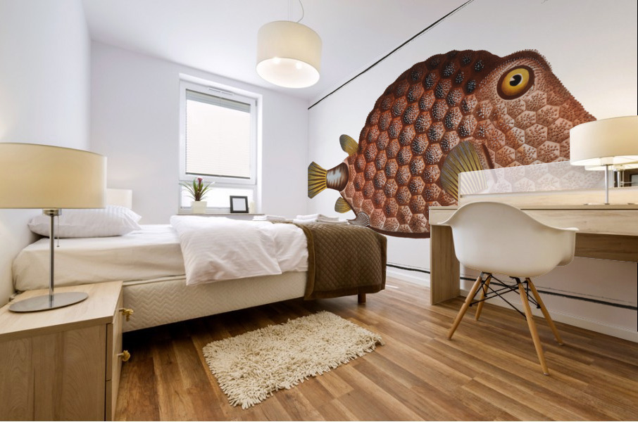 Triangular-fish Ostracion Tricornus Mural print