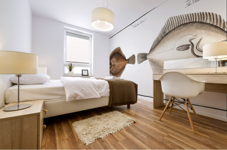 Pearl Pleuronectes Rhombus Mural print