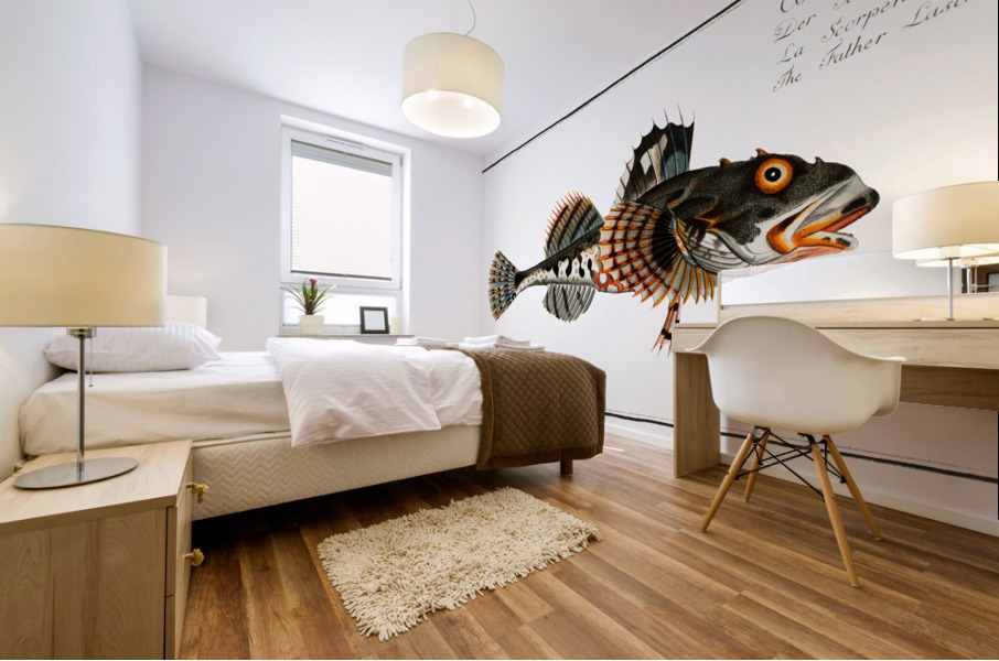 Father Lascher Cottus Scorpius Mural print