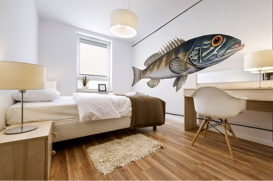 Green coloured Holocentre Holocentrus verescens Mural print