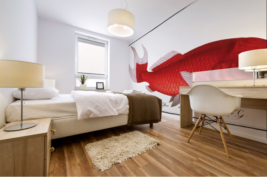 Telescope Cyprinus macrophthalmus Mural print