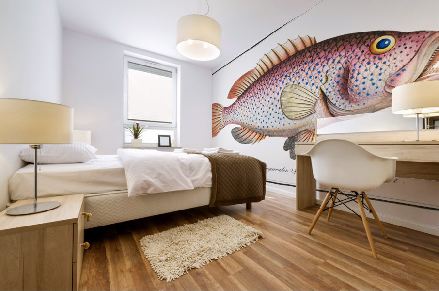 Negro-fish Perca punctata Mural print