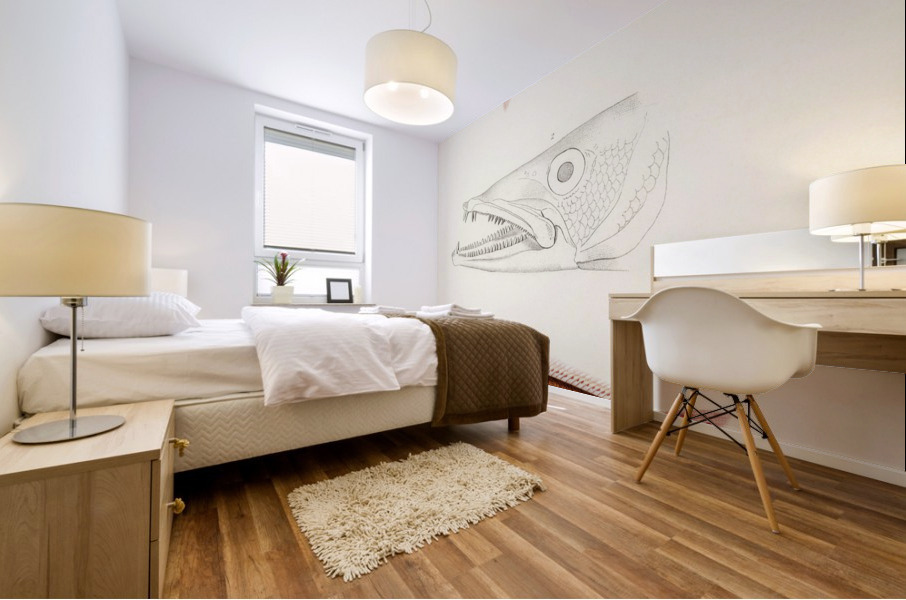 Different types of fishes Mural print