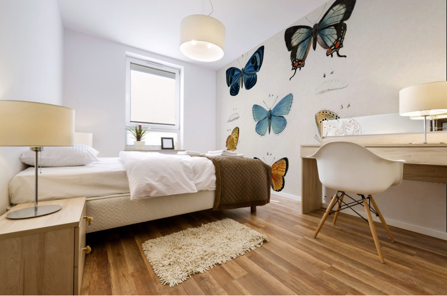 Different types of wasps Mural print