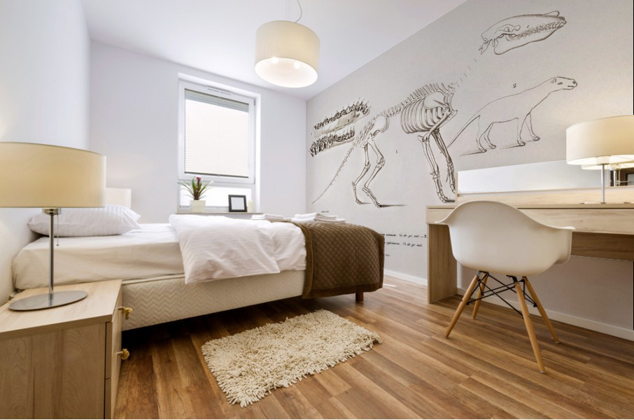 Ungulate Anoplotherium Mural print