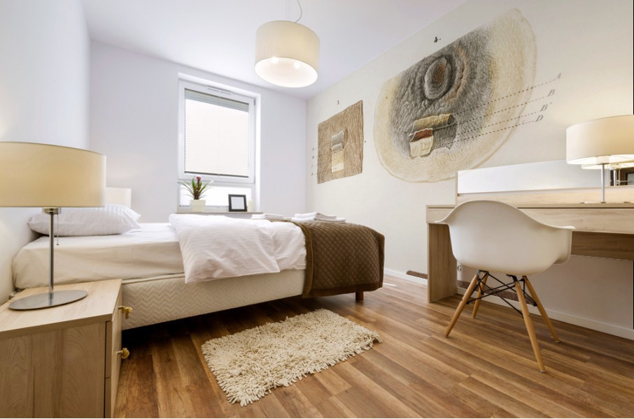 Human skin layers Mural print