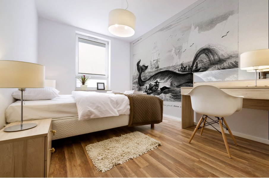 Balaena mysticetus Bowhead whale Mural print