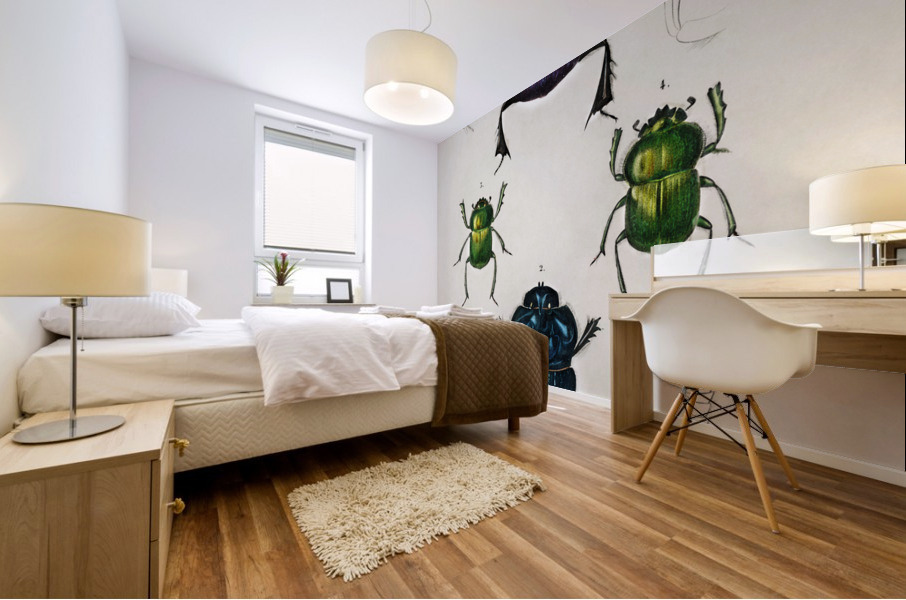 Different types of insects Impression murale