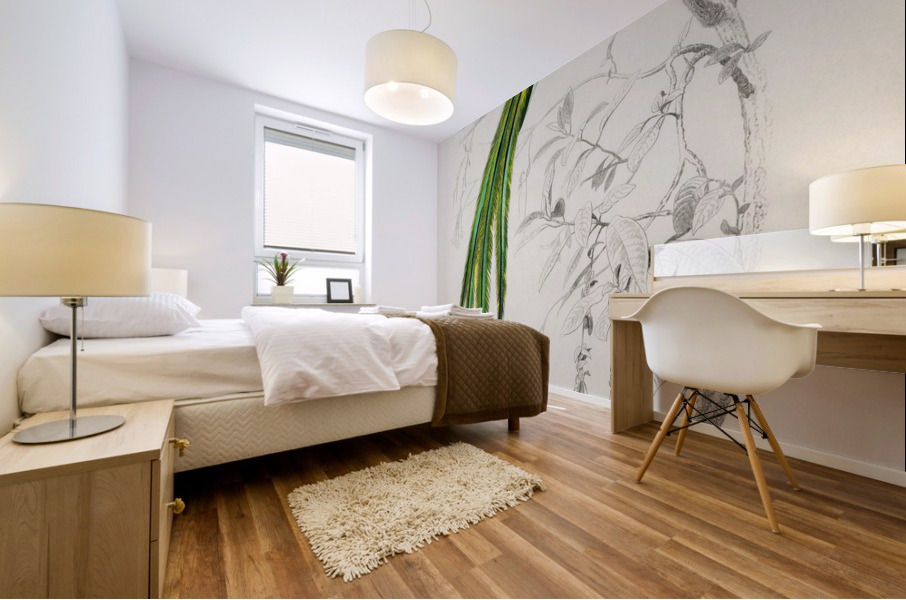 Pavonine quetzal Pharomachrus pavoninus Mural print