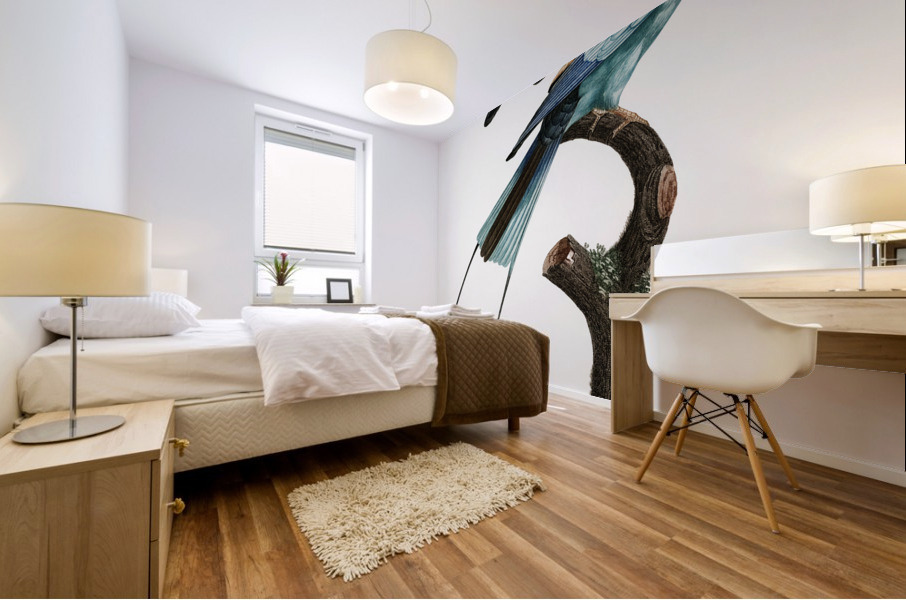 Magnificent bird of paradise female  Mural print