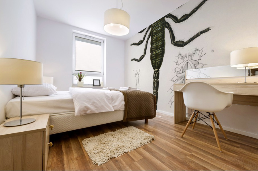 The Emperor Scorpion Buthus Afer Mural print