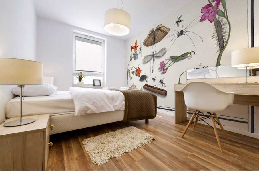 Nature ensemble in vintage style Impression murale