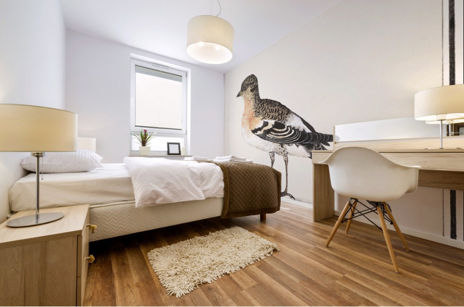 Brambling in vintage style Mural print