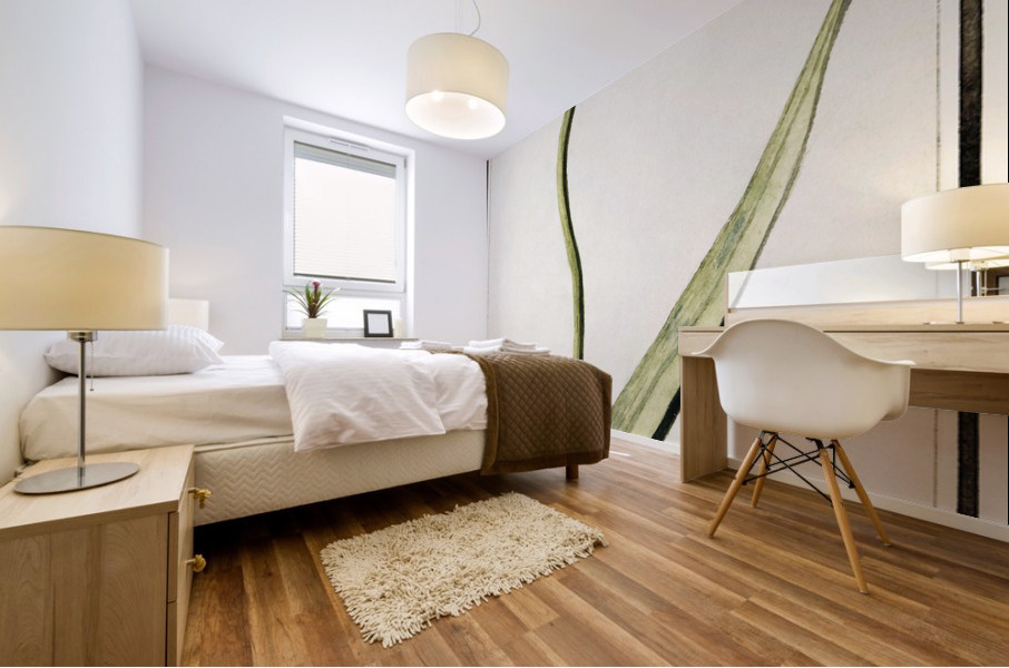 Tulip in vintage style Mural print