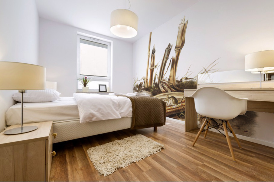 Little Harvest Mouse Mus minimus  Mural print