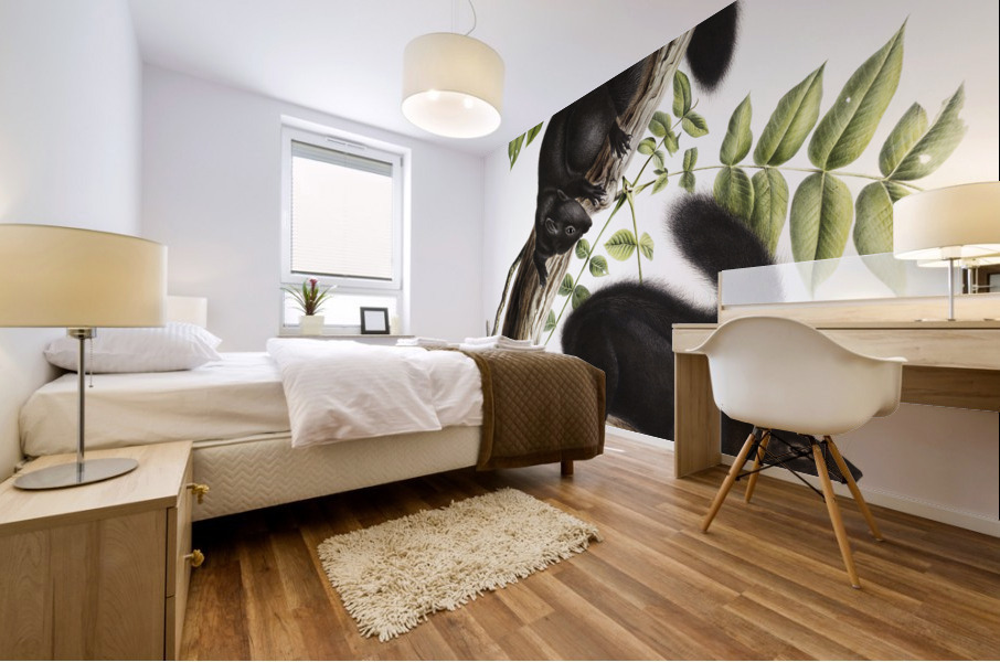 Meadow Mouse Arvicola richardsonii  Mural print