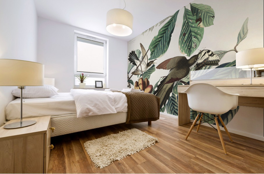 Yellow-billed Cuckoo Mural print