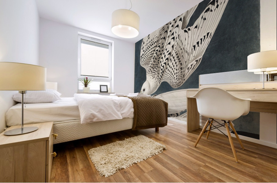 Iceland or Jer Falcon Mural print