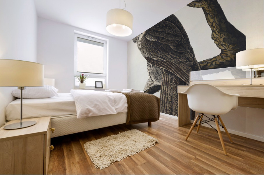 Great Cinereous Owl Mural print