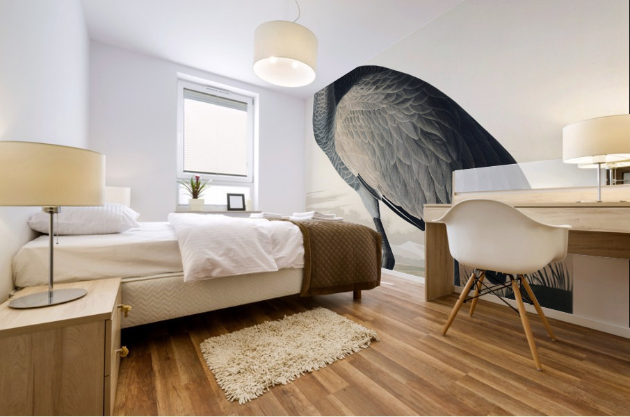 Hooping Crane Impression murale