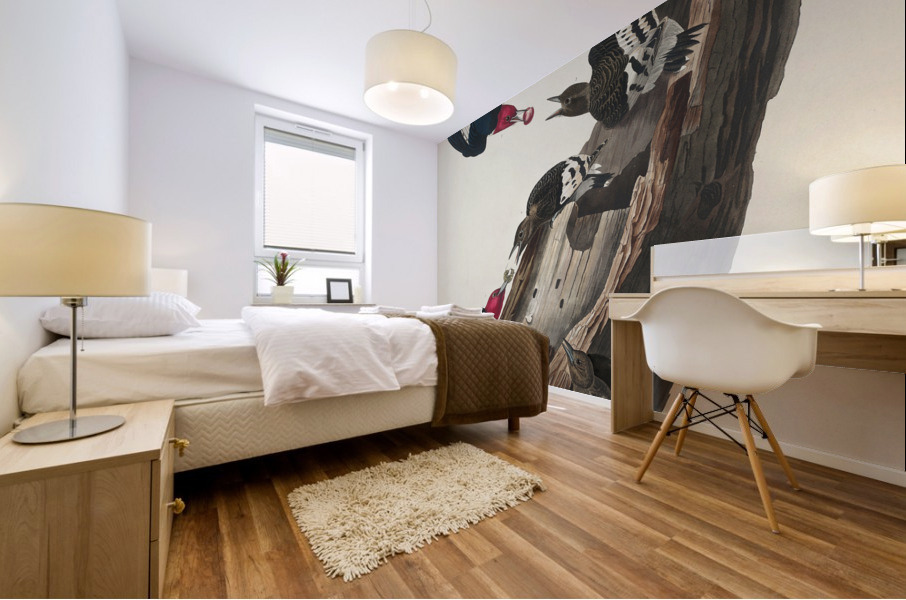 Red-headed Woodpecker Mural print