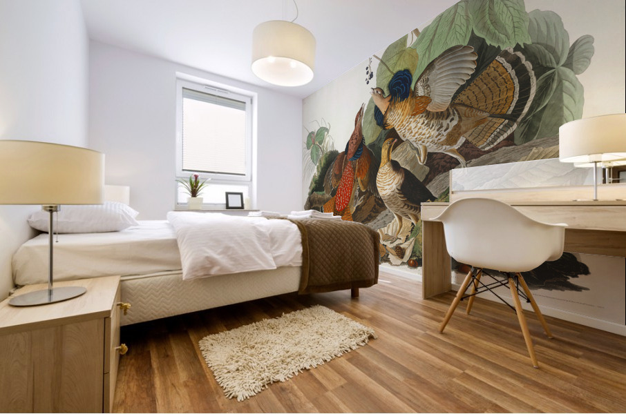 Ruffed Grouse Mural print