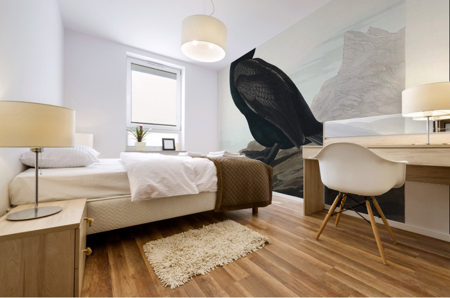 Double-crested Cormorant Mural print