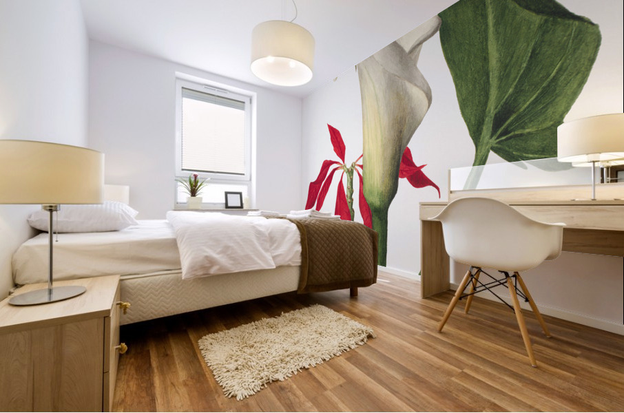 Calla Lily 1877 Mural print