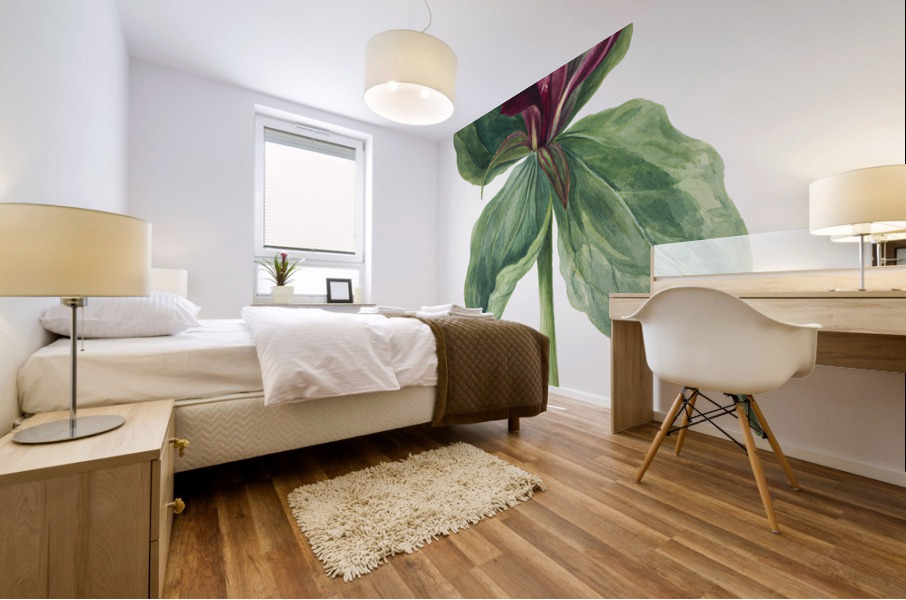 Water Lilies Castalia odorata 1879 Mural print