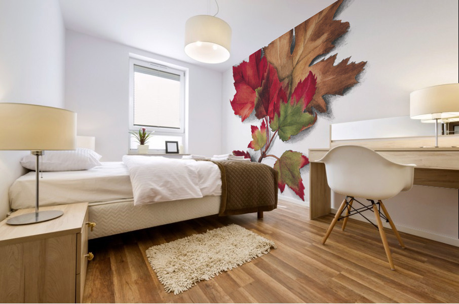 Autumn Leaves 1874 Mural print