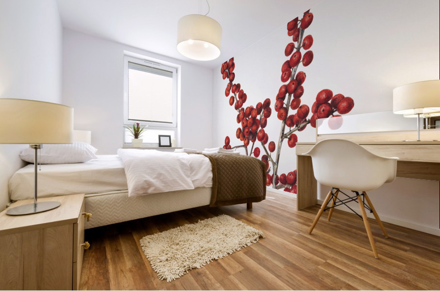 Winterberry Ilex verticillata 1920 Mural print