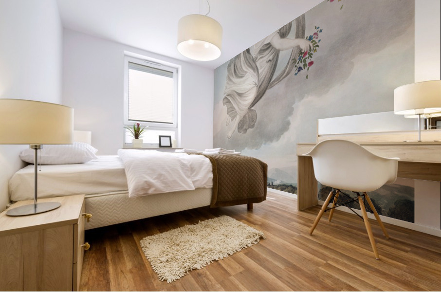 Flora Dispensing Her Favours on the Earth Mural print